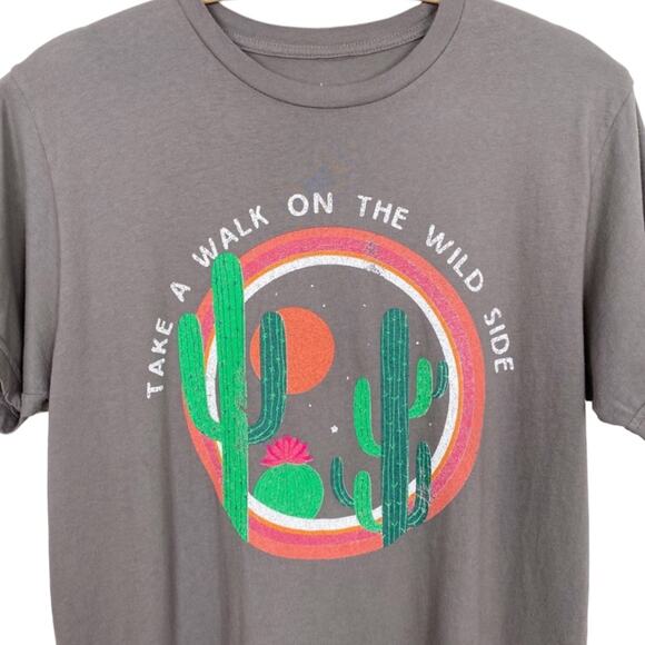 Life Clothing Co Take A Walk On The Wild Side Graphic Tee Medium Cactus Western - Picture 3 of 5